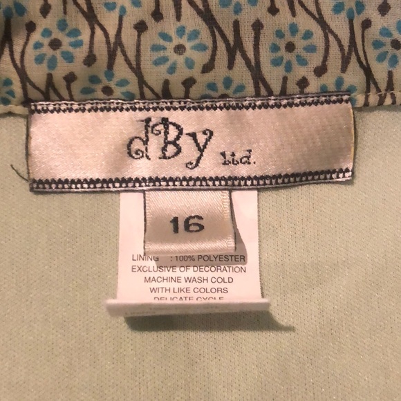 DBY Sleeveless Fit & Flare Belted Dress Size 16 - Picture 5 of 6